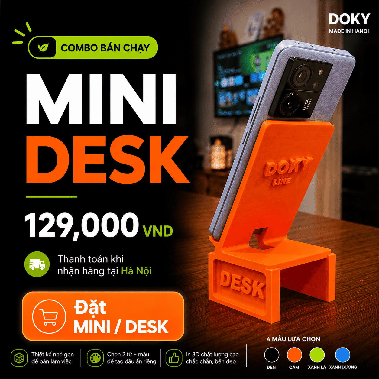 MINI DESK Spring Pick 2026, 129,000 VND, pay on delivery in Hanoi. Order MINI DESK.